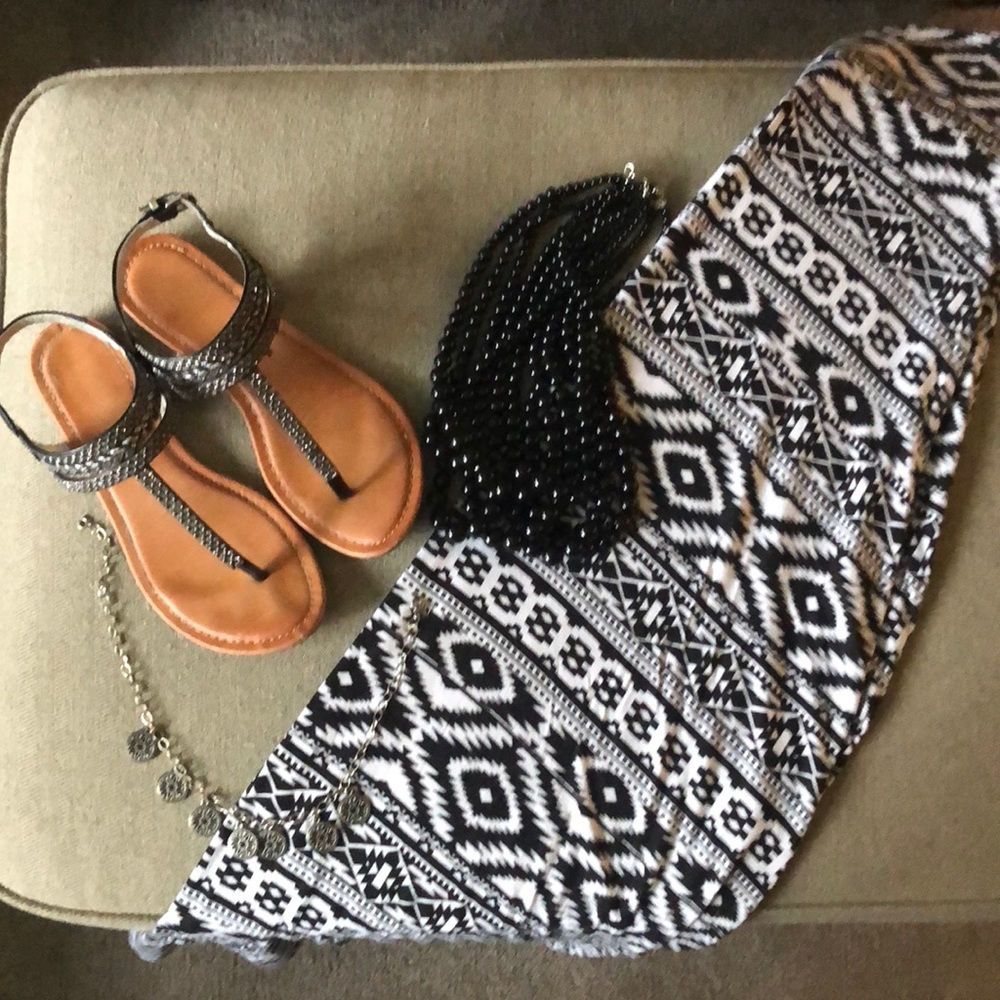 American Rag Southwest print maxi skirt 6
